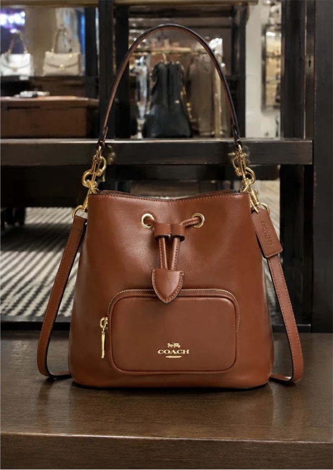 Burgundy Signature Small Shoulder Bag