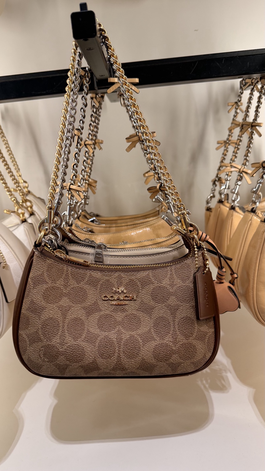 Teri Shoulder Bag In Signature Canvas · Brown