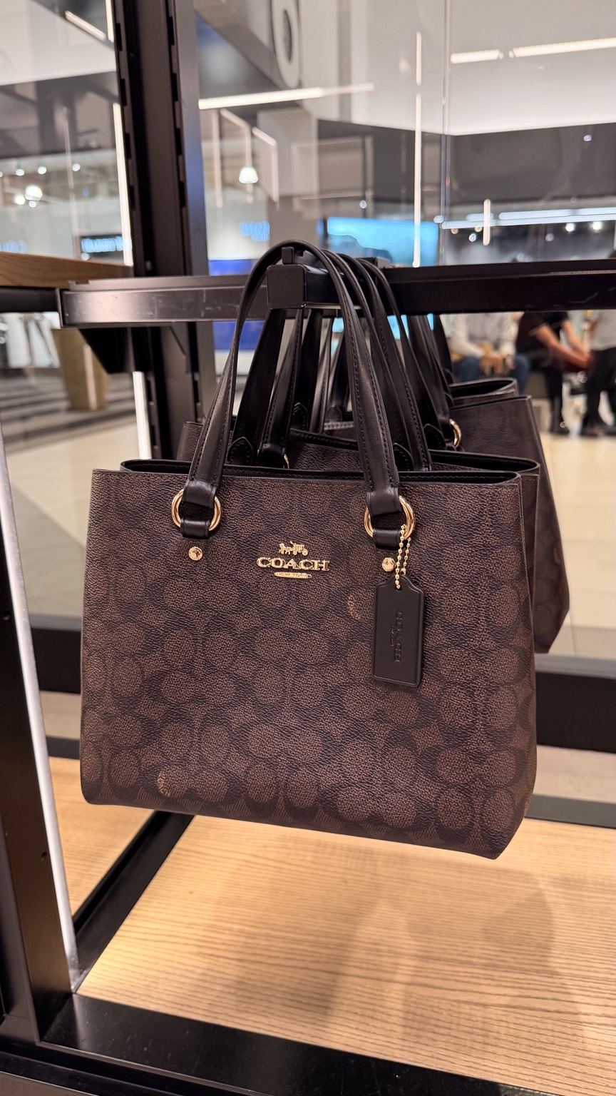 Dark Signature Zip Tote Bag