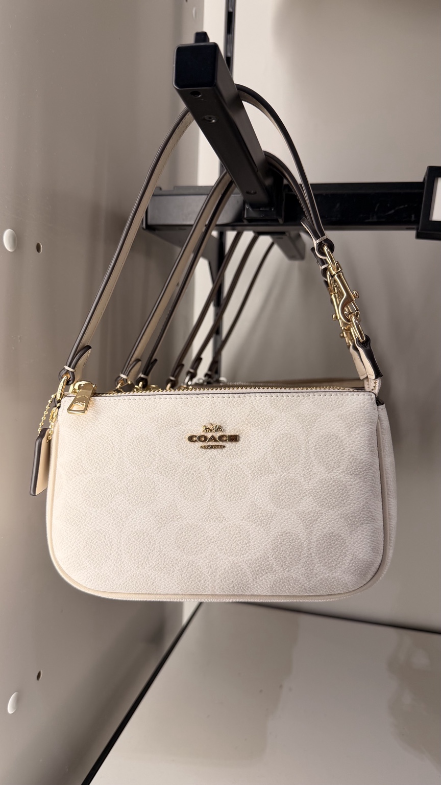 Nolita 19 In Signature Leather With Charms · Ivory