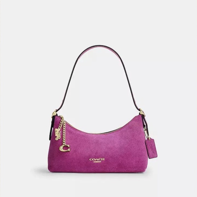 Teri Mini Crossbody Bag · Pink Suede