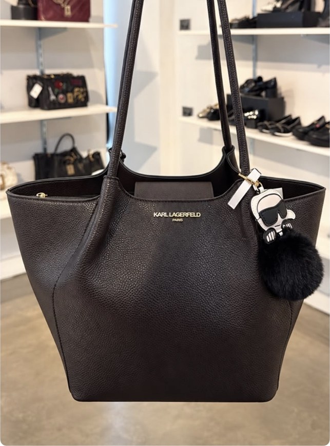 Croix Karl Pom Tote · Black · Alternate View