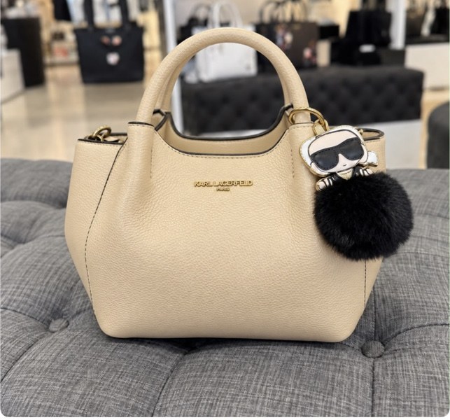 Croix Karl Pom Crossbody · Ivory