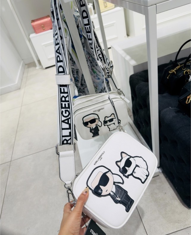 Maybelle Camera Crossbody · White