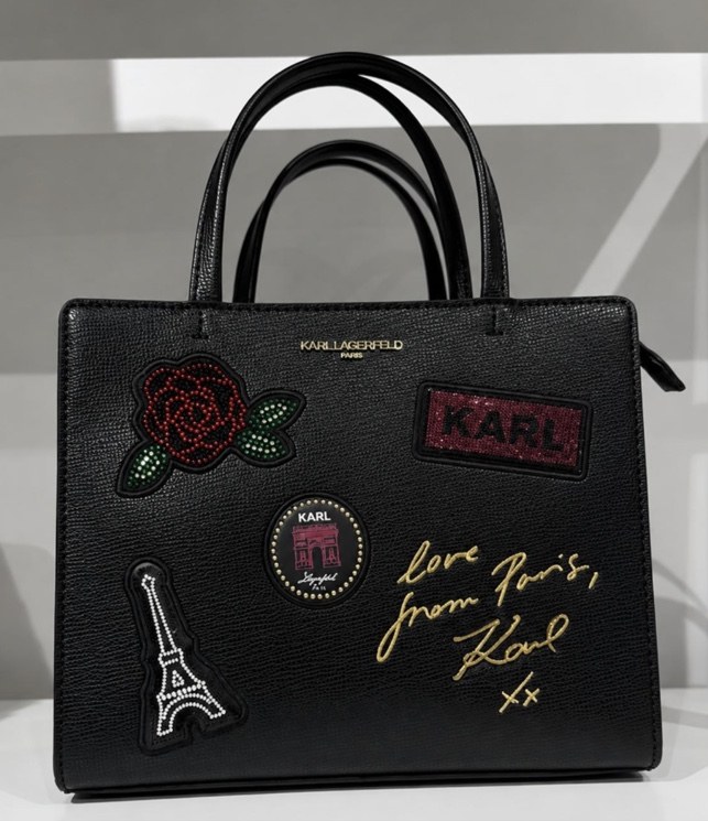 Maybelle Satchel With Patches · Black · Restocked