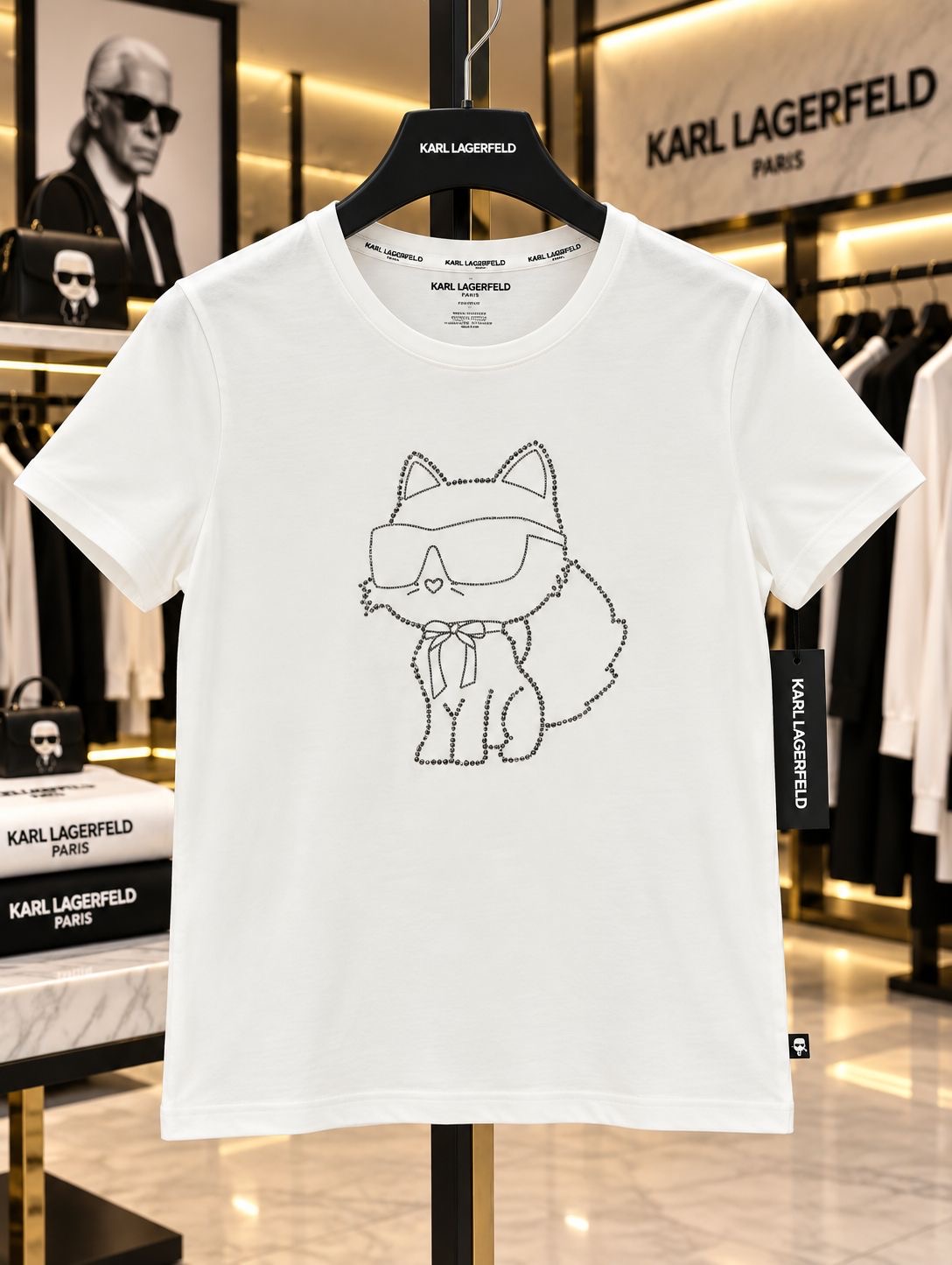 Choupette Logo Outline Tee