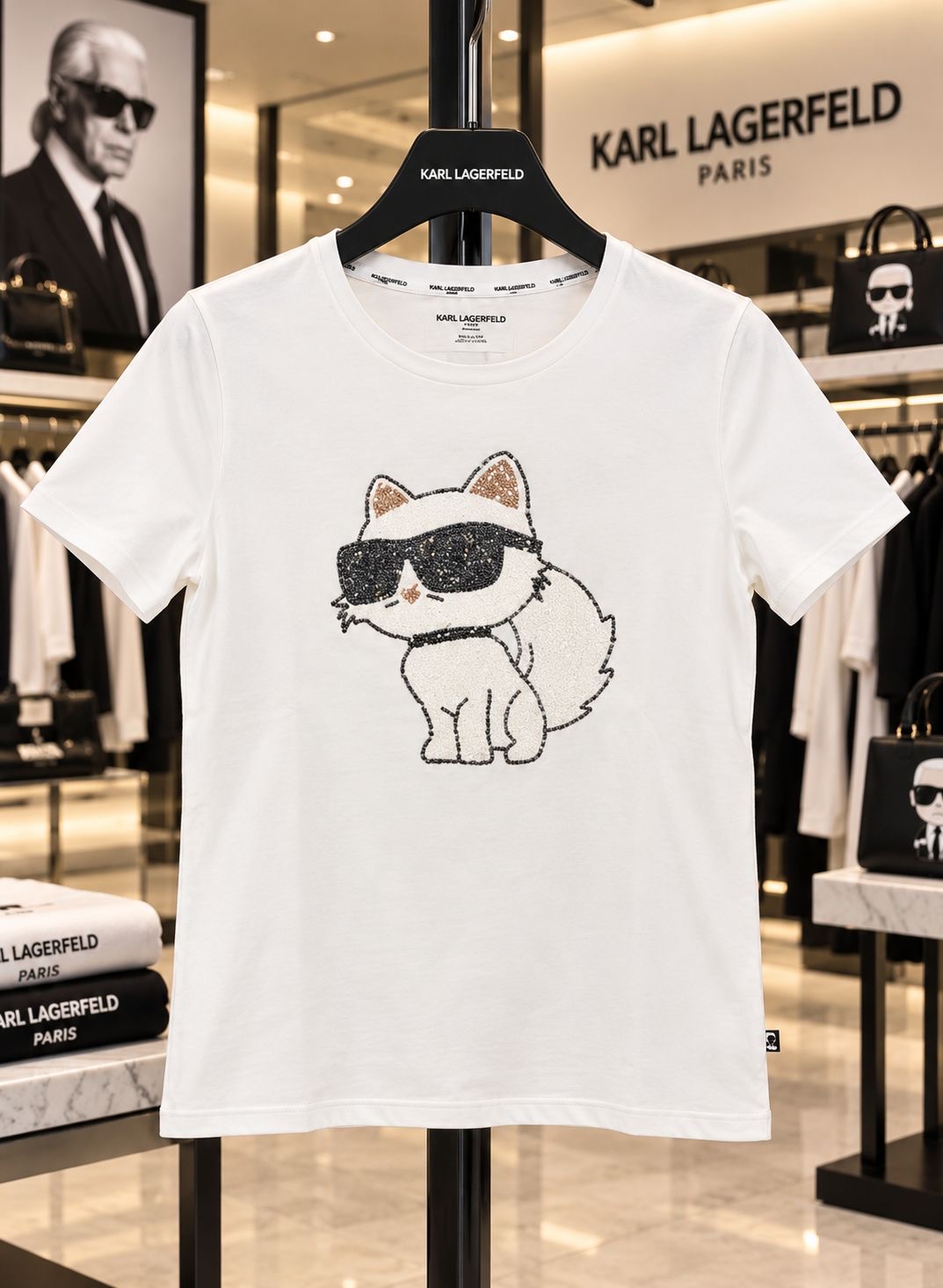 Choupette Sequin Tee