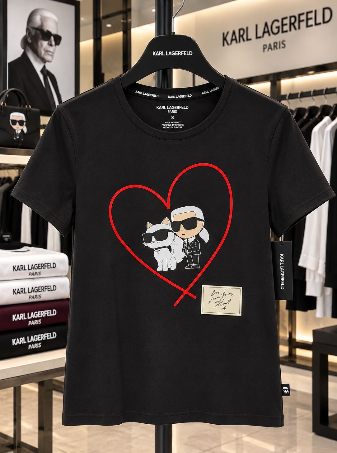 Karl And Choupette Heart Tee