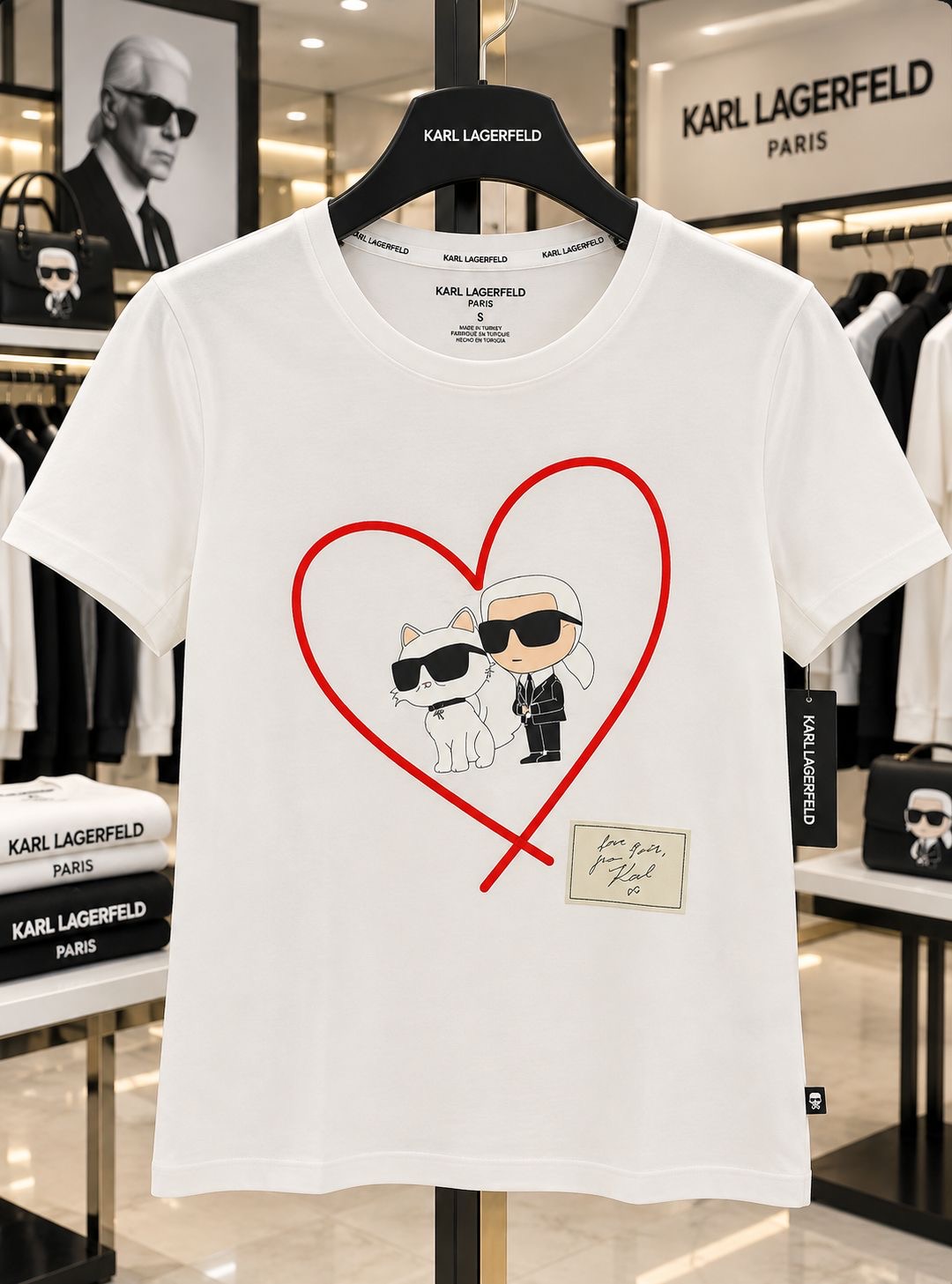 Karl And Choupette Heart Tee