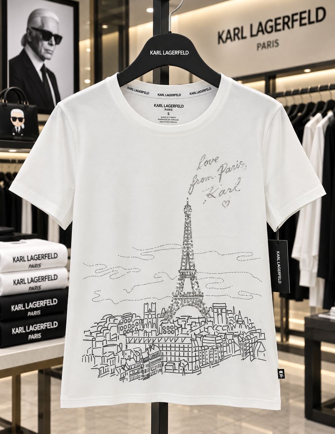 Paris Sequin Signature Tee