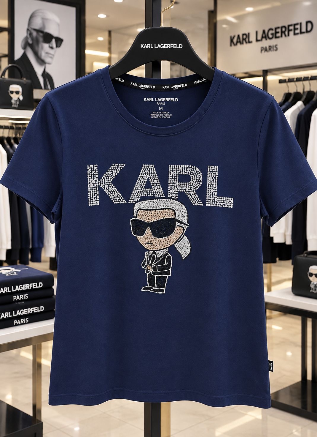Embelished Karl In Blazer Tee