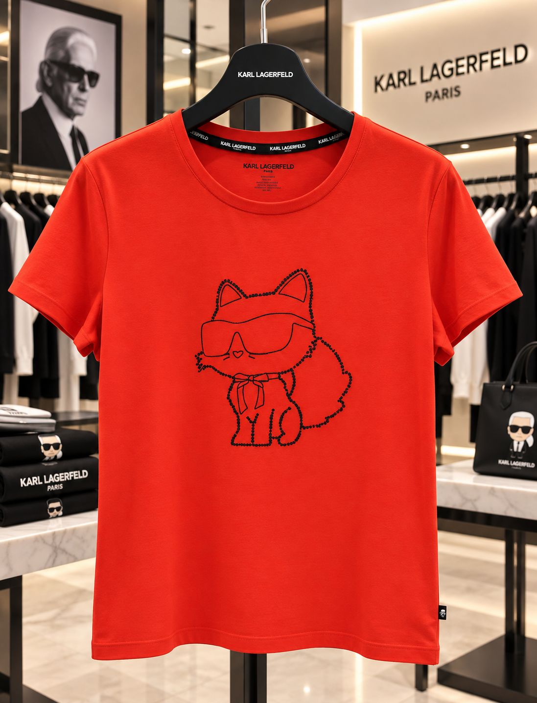 Choupette Logo Outline Tee