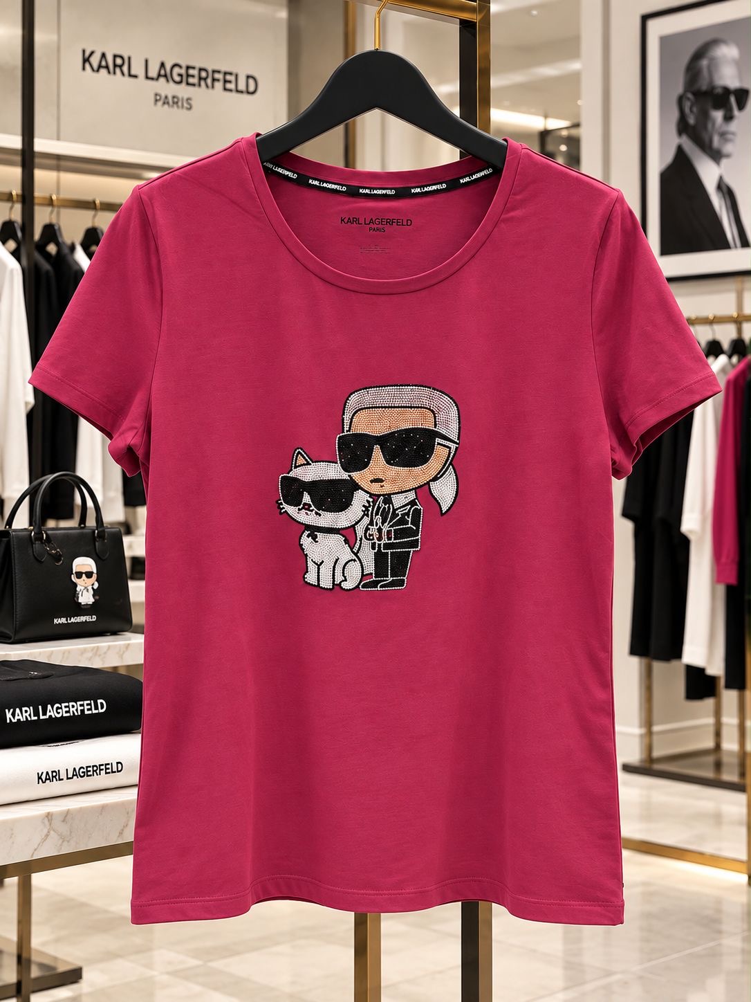 Berry Karl and Choupette tee