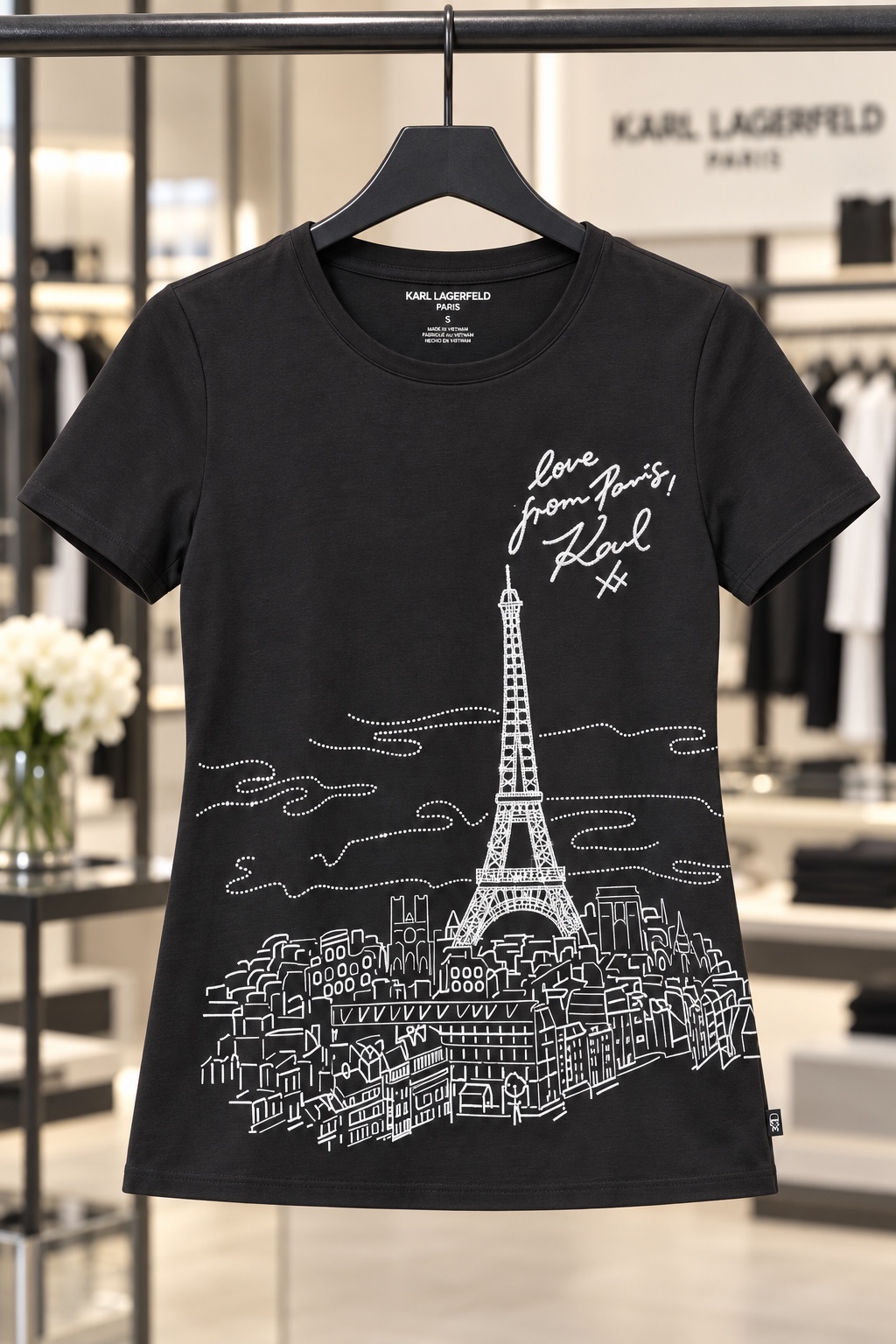 Paris Sequin Signature Tee