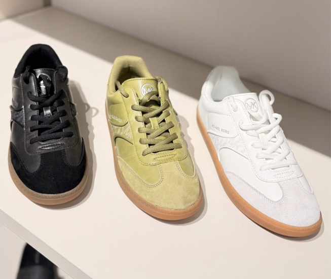 Black, Olive and White Sneakers