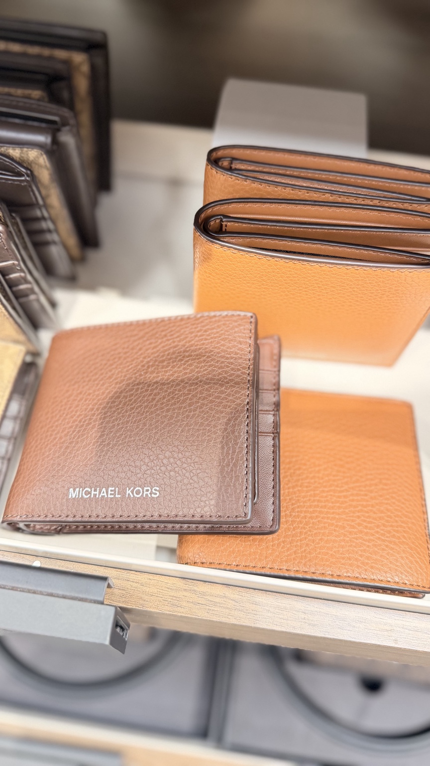 Brown Pebbled Bifold Wallet