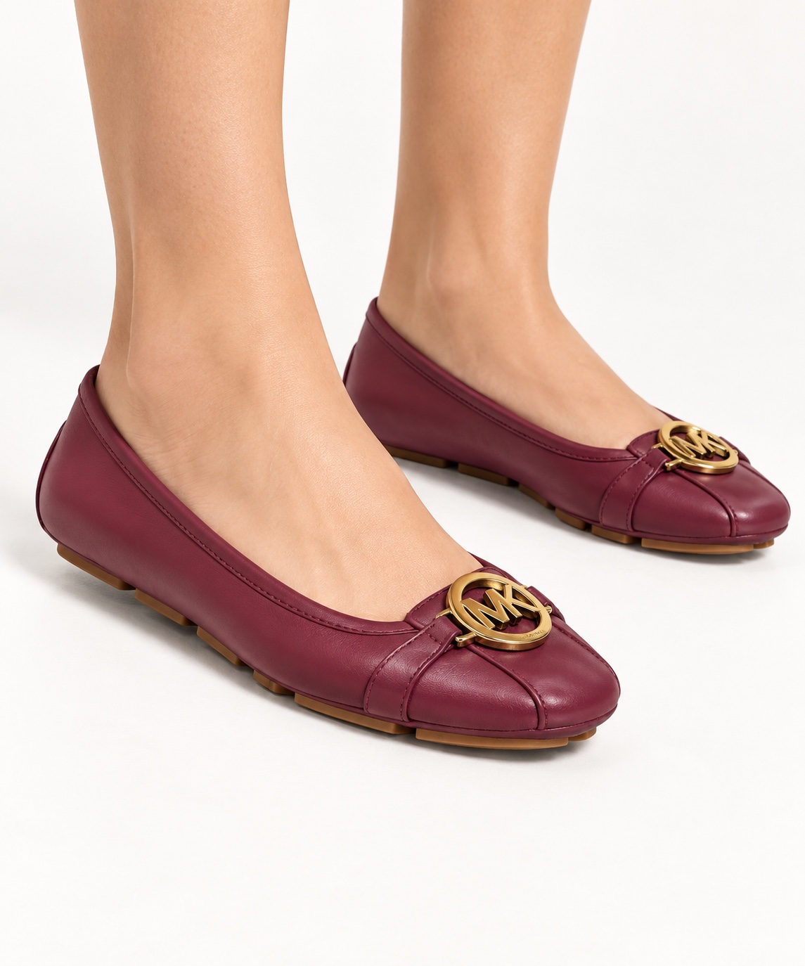 MK women’s ballet flats, burgundy