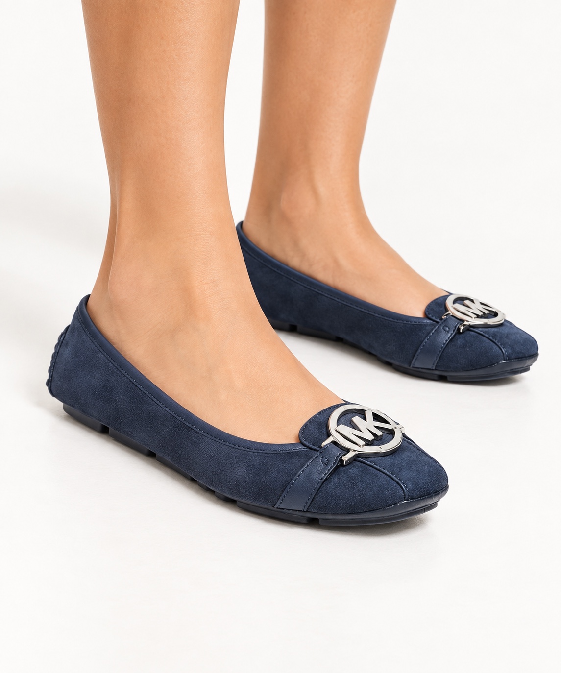 MK women’s ballet flats, navy suede