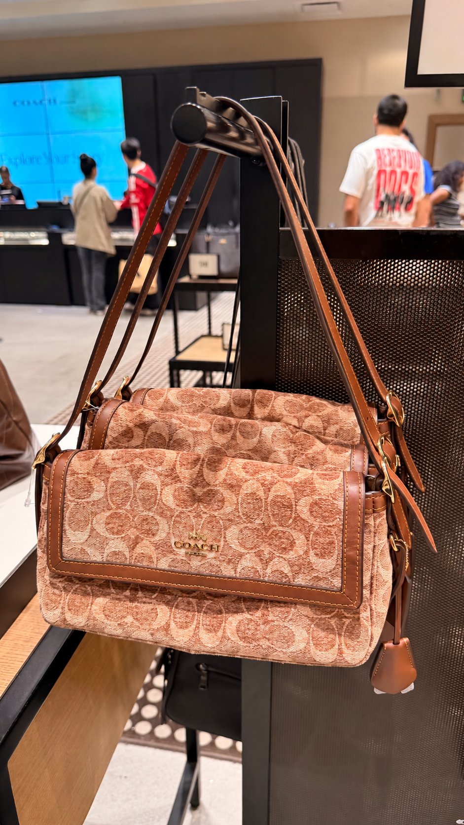 Coach Signature Flap Shoulder Bag