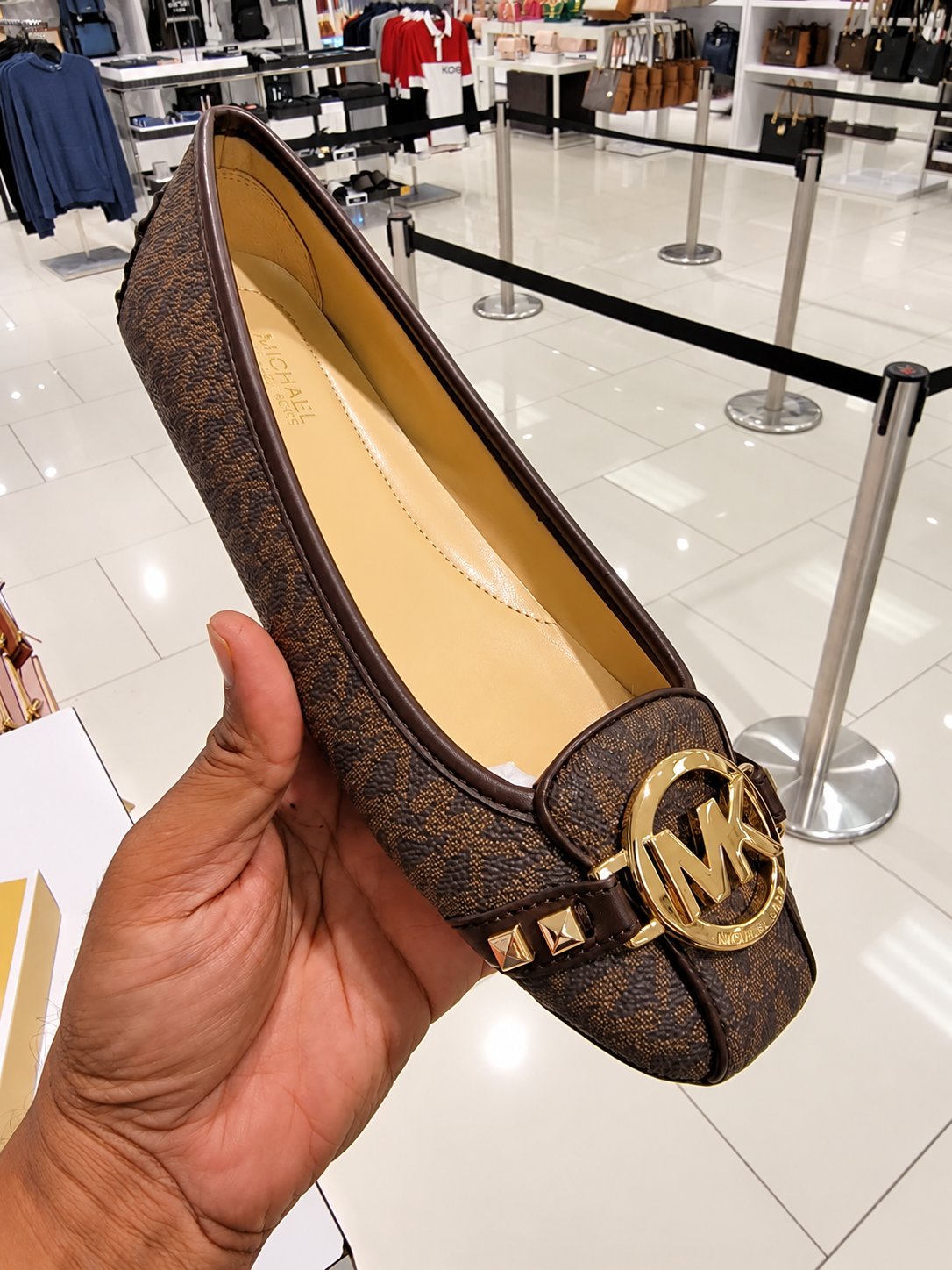 Michael Kors Fulton Studded Logo Moccasin