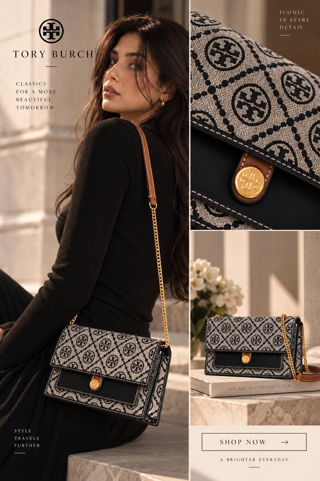 Tory Burch Monogram Chain Crossbody