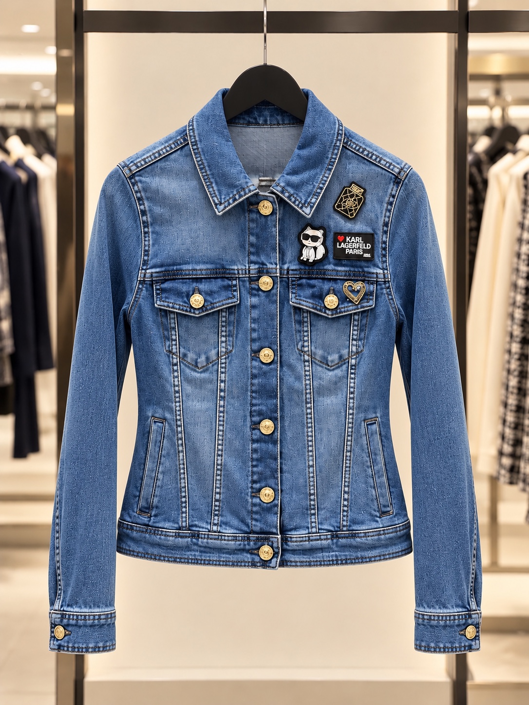 Denim Jacket With Patches