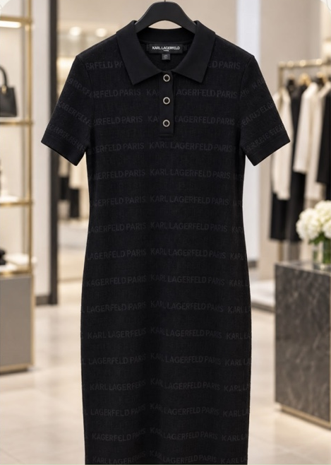 Tonal Logo Polo Dress