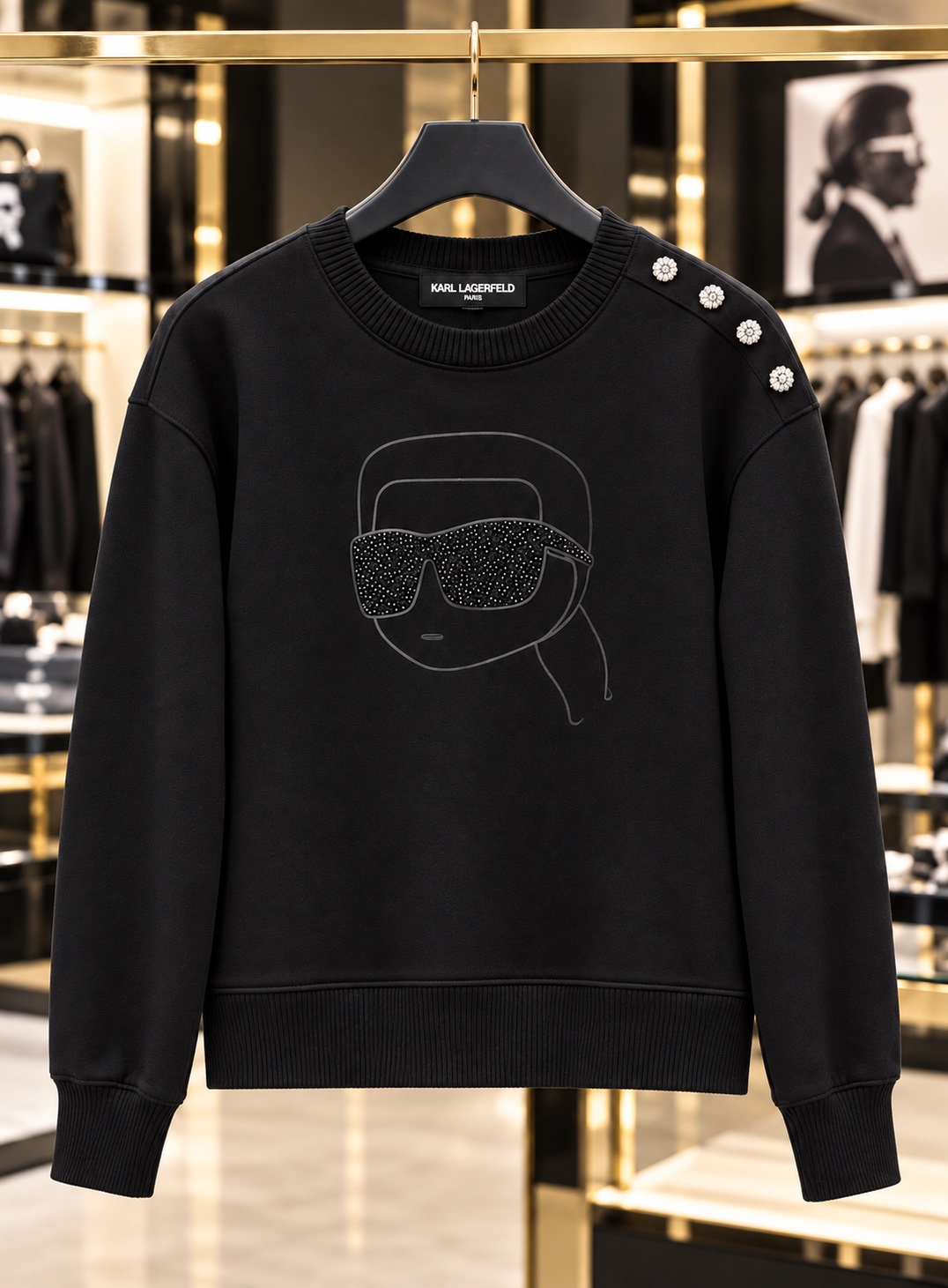 Karl Head With Buttons Sweater