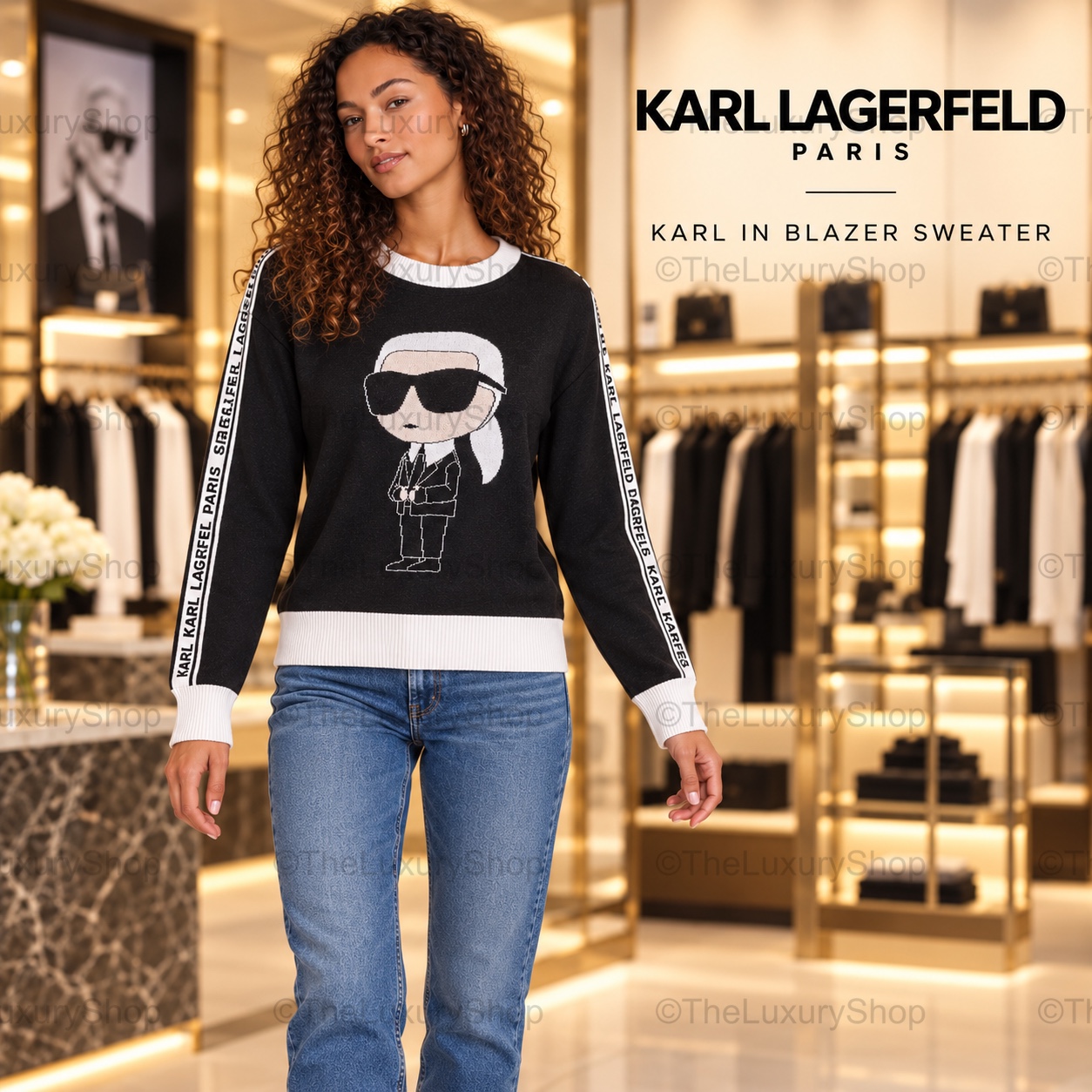 Karl In Blazer Sweater