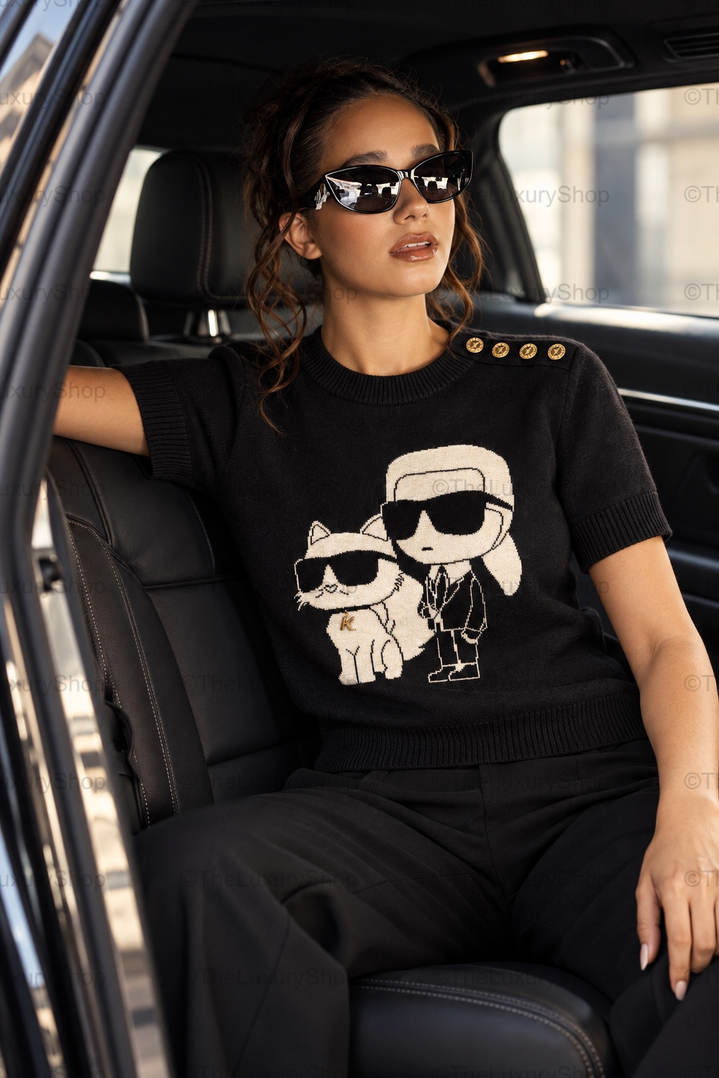Karl Et Choupette Jacquard Sweater