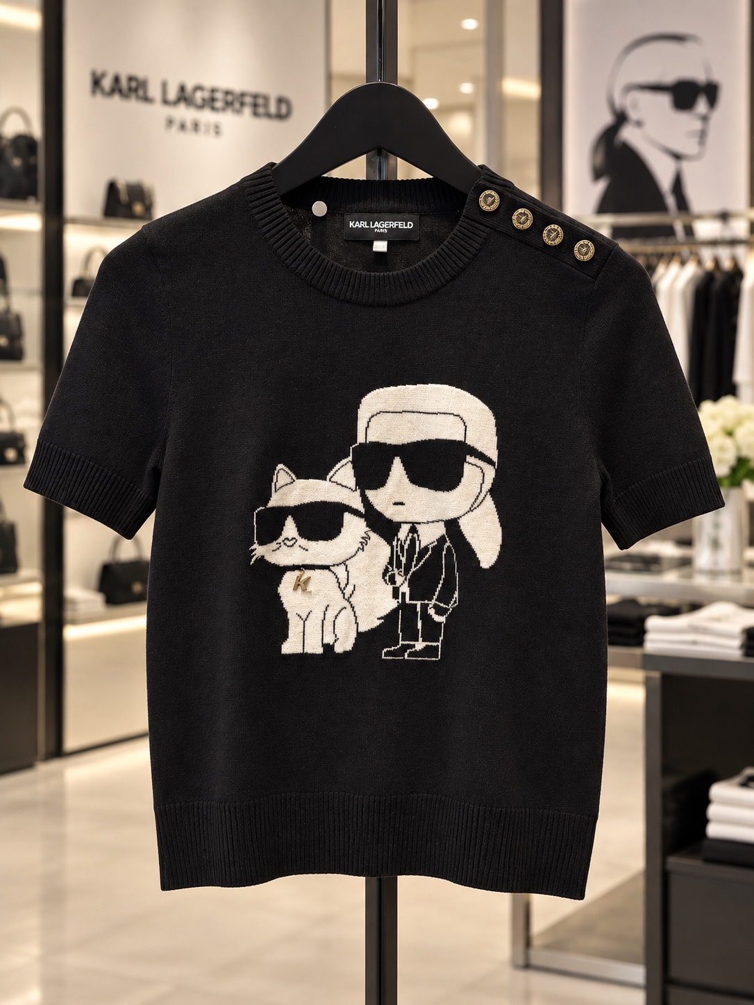 Karl Et Choupette Jacquard Sweater