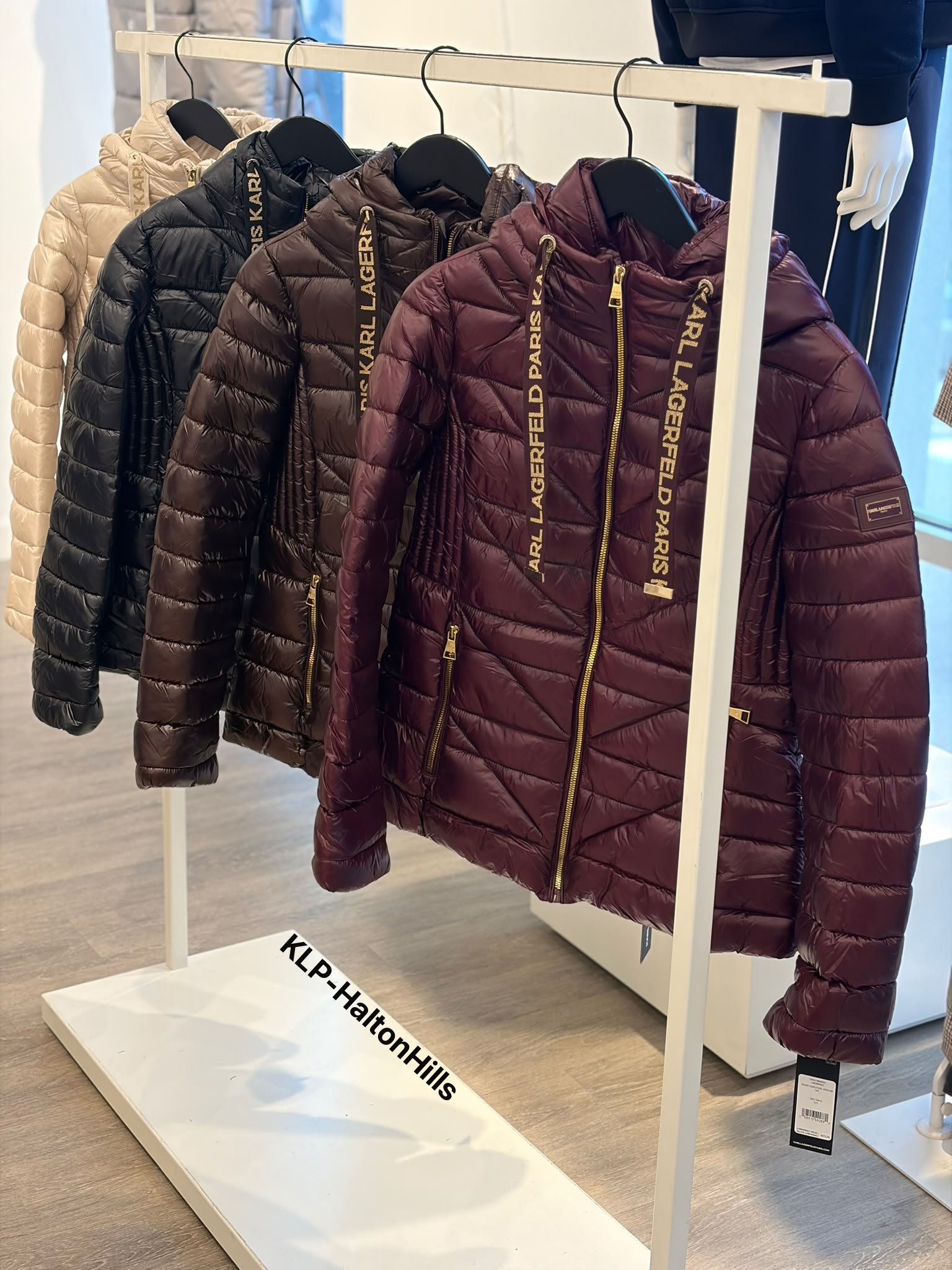 Quilted jackets · assorted colours