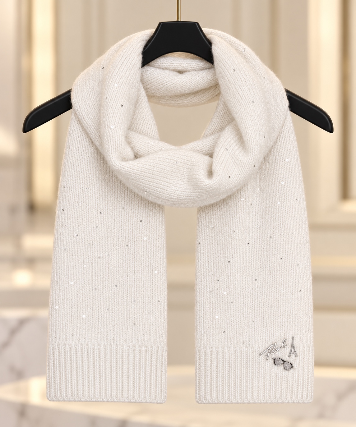 Sequin Yarn Scarf