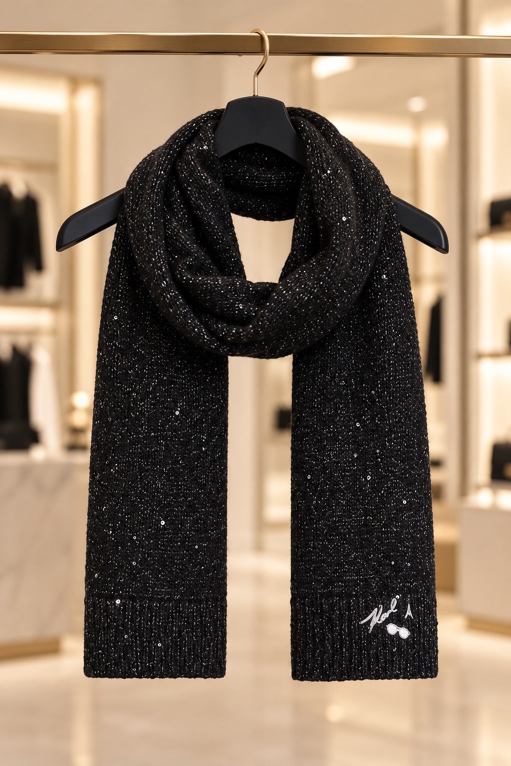 Sequin Yarn Scarf